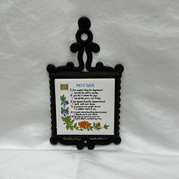 Vintage mother trivet - Picture 1 of 5